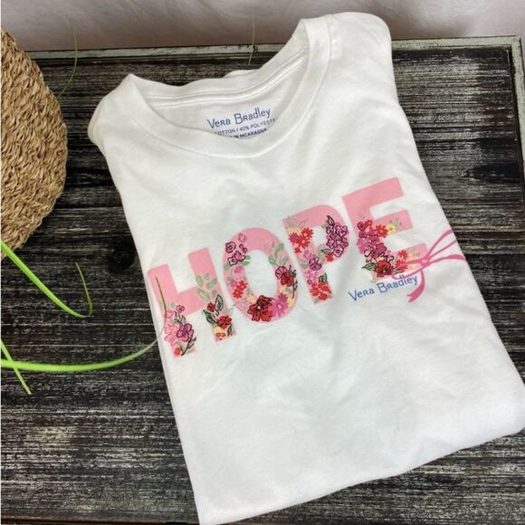 Vera Bradley SET of Print Drawstring Shorts & Hope Tee Shirt S - Picture 8 of 11